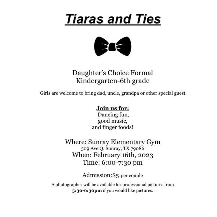 tiaras and ties daddy daughter dance 