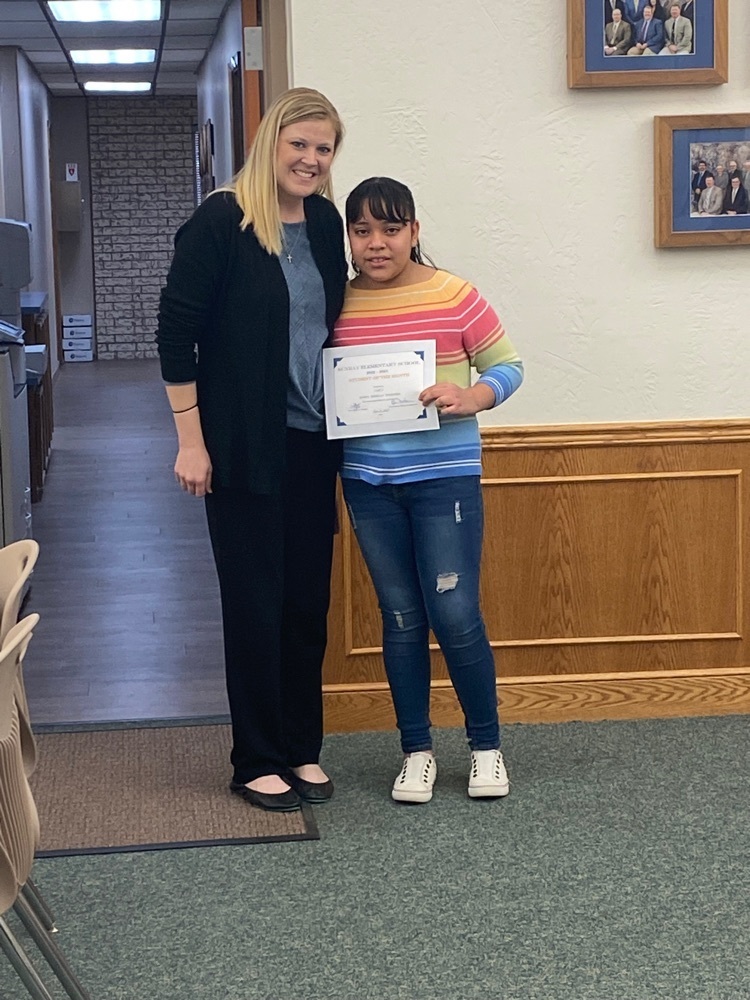 elementary student of the month
